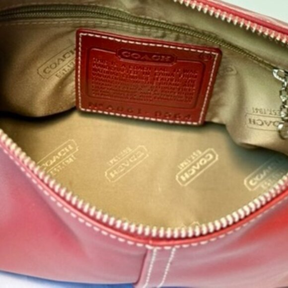 Red Leather Legacy Demi Soho Hobo Bag style 9564 - Picture 6 of 6